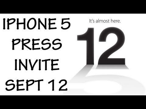 Apple iPhone 5 Press Invite Announces Keynote Will be on September 12th!