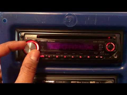how to reset kenwood cd player
