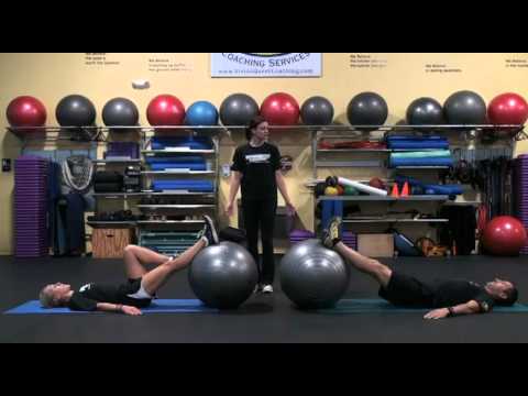Stability Ball Leg Curls