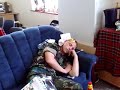 the day after the rhine company party, jock slav gives jamie a wake up call