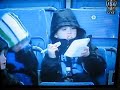 kid loses his lunch on live tv during manchester city match