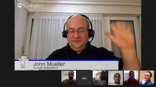Google Webmaster Central Office Hours Hangout