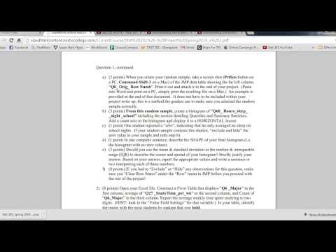 how to use jmp to draw histogram