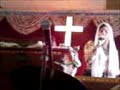 Maddy preaching in the retreat