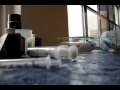 Casting polyester resin in silicon mold