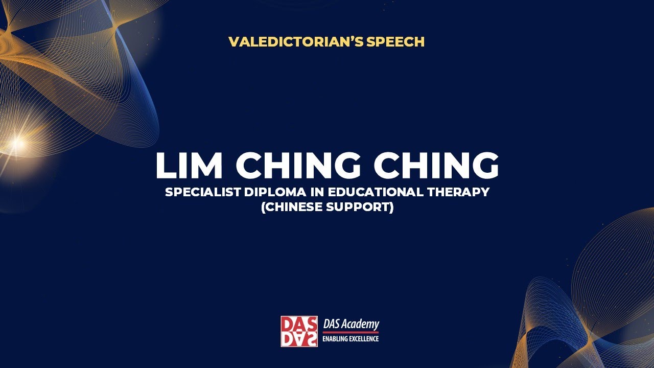 2022 Valedictorian - LIM CHING CHING - Specialist Diploma in Educational Therapy (Chinese Support)