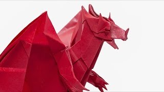 Origami Devil Dragon Time-lapse (Jo Nakashima)