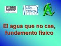 Agua que no cae, fundamento físico