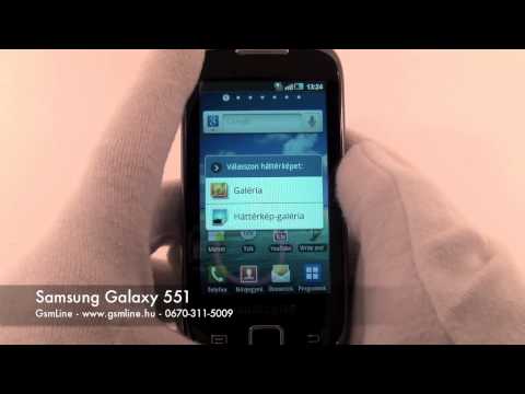 Samsung i5510 Galaxy 551 teszt vide�