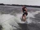 one legged surfer