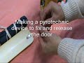 \"By dismounting\" parachute deploying system