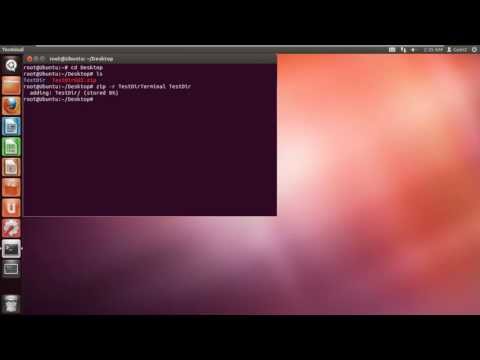 how to zip a folder in linux command line