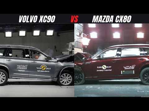 2024 volvo xc90 vs mazda cx 80 euro ncap crash test showdown