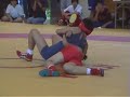 Girls wrestling competition with high-level.