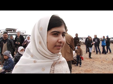 الأردن: الناشطة ملالا تشهد وصول اللاجئين السوريين
