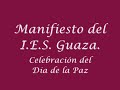 Manifiesto del Día de la Paz en el I.E.S. Guaza