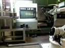 Kawasaki Robot loading Okuma LR25 lathe Kawasaki Robot loading Okuma LR25 lathe