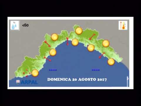 LE PREVISIONI METEO DI SABATO 19 AGOSTO 2017