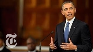 At Church Service, Obama Praises Boston After Marathon Explosions