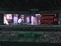 福岡ソフトバンクホークスのセ・パ交流戦vs阪神ターガース第2戦：ホークス球団創設から70年、九州・福岡への本拠地移転20年を機に球団の歴史を振り返るFDH(ダイエー時代)のユニホームで先発メンバーコールを受ける47杉内俊哉・・・30秒。この後・・・7回まで気迫の好投1失点・・・。 chusyuoit.exblog.jp