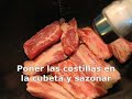 Costillas a la miel y limón