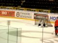 Mats Zuccarello Aasen, Peter Forsberg and Dan Hinote in practice with MoDo Hockey