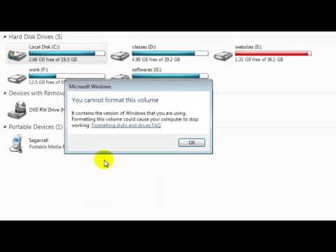 video-linktoworks-How to format c drive in Windows 7