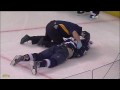 Andy McDonald Crashes Head First Into Boards (10-31-2009)