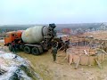 строительство дома коттеджа бетонирование опалубка