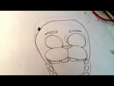 how to draw golden freddy