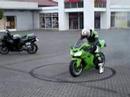 hot round tyre Ninja ZX 10 R