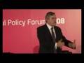 Labour's Gordon Brown speaks to the NPF
