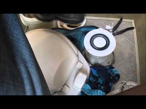how to remove rv toilet