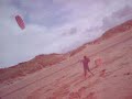 Lucyann flying kite at Holywell