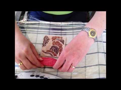 Seifenschale aus Fimo mit Texturmatte