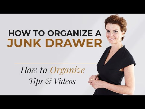 how to organize junk drawer