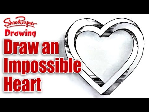 how to draw impossible heart