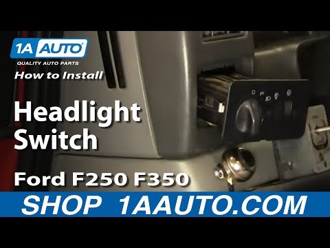 How To Install Replace Headlight Switch Ford F250 F350 01-04 1AAuto.com