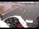 formula car onboard cam in snow