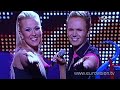 powered by http://www.eurovision.tv

artists react after there performance in the second semi-final of the 2008 eurovision song contest.