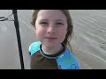 Giselle and I hit the surf and catch tons of whiting and some croakers. Nothing big though. Water was still a bit cold.