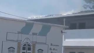 Incendio del techo de la escuela N° 17 de Ituzaingó