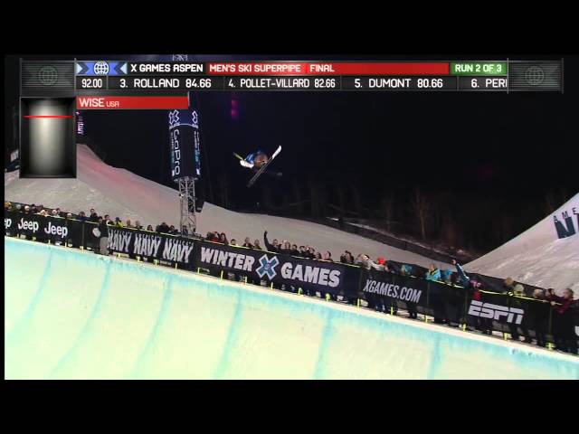 DAVID WISE'S GOLD MEDAL SKI SUPERPIPE RUN