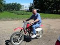 Dad & Chaz on dirt bike High Prairie