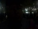 The crowd reacts to Obama at Mile High