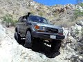 Land Cruiser descending switchback berdoo canyon