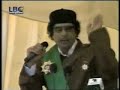 فخامة الرئيس معمر القذافي يصف صدام حسين بالقديس