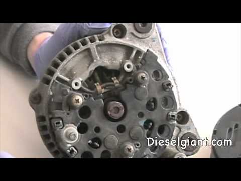 VW Jetta Tdi Alternator removal & Voltage Regulator  Repair part 1