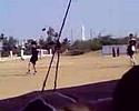Jazil juggling the football