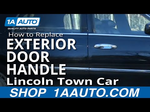 How To Install Replace REAR Outside Door handle Lincoln Town Car 98-02 1AAuto.com